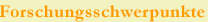 Forschungsschwerpunkte